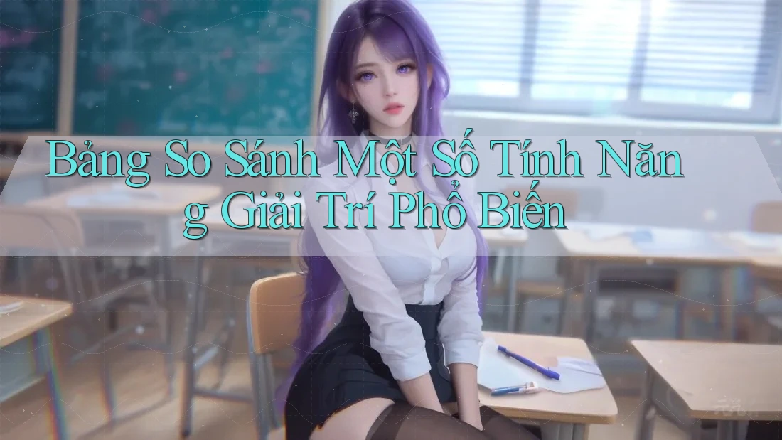 Bảng So Sánh Một Số Tính Năng Giải Trí Phổ Biến