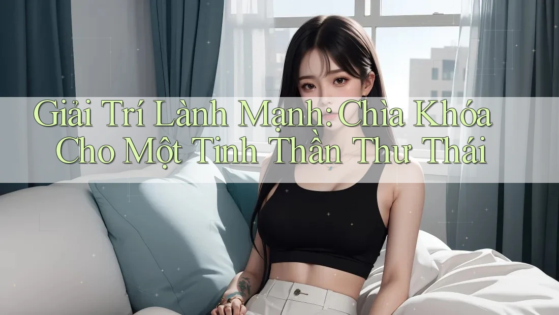 Giải Trí Lành Mạnh: Chìa Khóa Cho Một Tinh Thần Thư Thái Giải Trí Lành Mạnh: Chìa Khóa Cho Một Tinh Thần Thư Thái