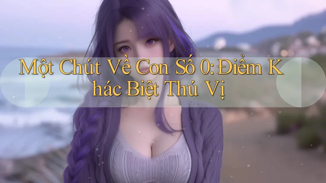 Một Chút Về Con Số 0: Điểm Khác Biệt Thú Vị Một Chút Về Con Số 0: Điểm Khác Biệt Thú Vị