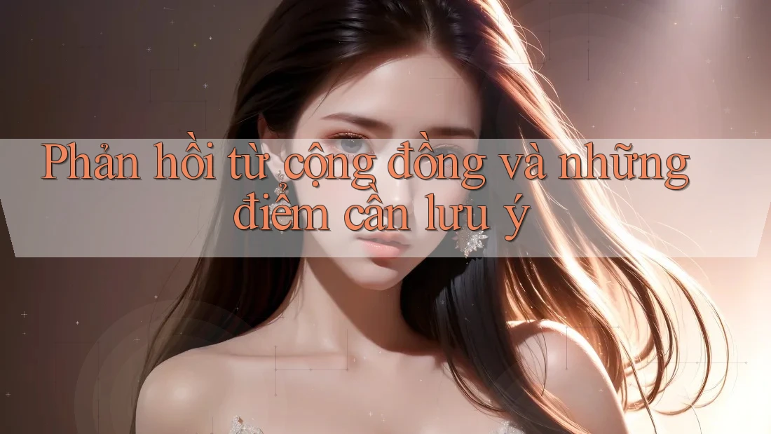 Phản hồi từ cộng đồng và những điểm cần lưu ý Phản hồi từ cộng đồng và những điểm cần lưu ý