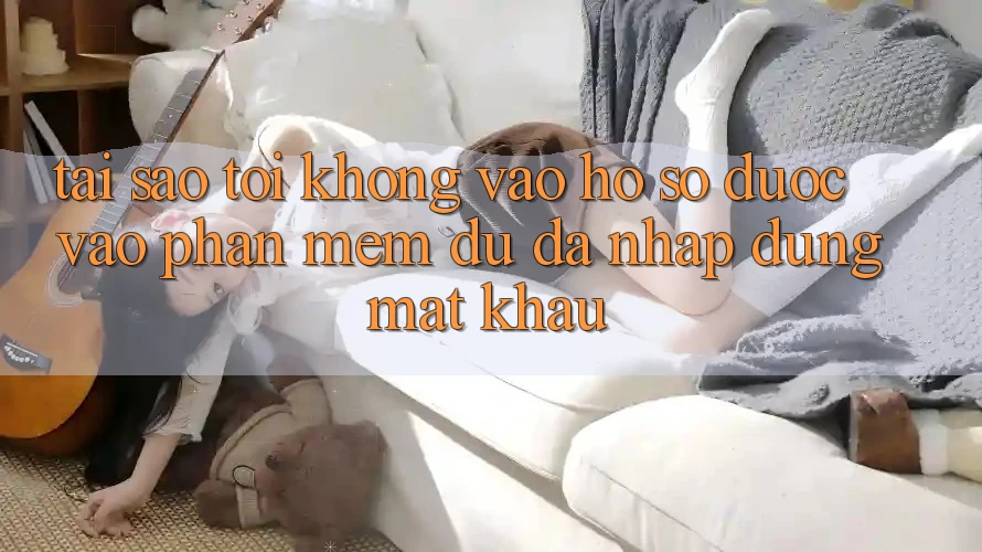 Tại sao tôi không vào hồ sơ được vào phần mềm dù đã nhập đúng mật khẩu? Tại sao tôi không vào hồ sơ được vào phần mềm dù đã nhập đúng mật khẩu?
