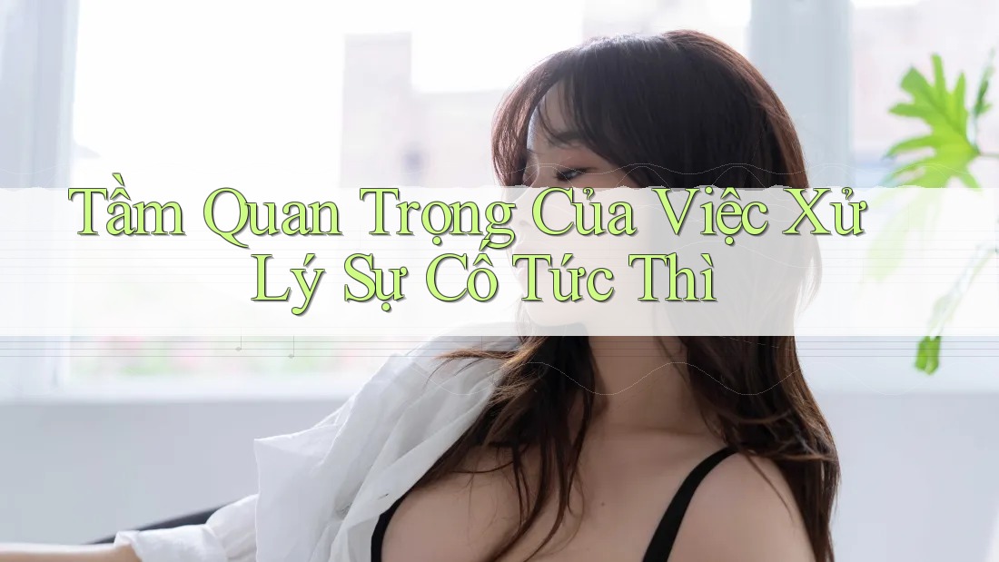 Tầm Quan Trọng Của Việc Xử Lý Sự Cố Tức Thì Tầm Quan Trọng Của Việc Xử Lý Sự Cố Tức Thì