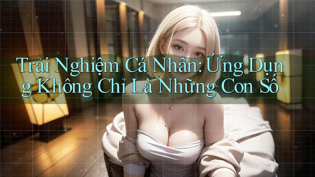 Trải Nghiệm Cá Nhân: Ứng Dụng Không Chỉ Là Những Con Số Trải Nghiệm Cá Nhân: Ứng Dụng Không Chỉ Là Những Con Số